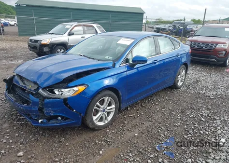 2018 Ford Fusion Se из США, поврежденный, VIN 3FA6P0H77JR127777